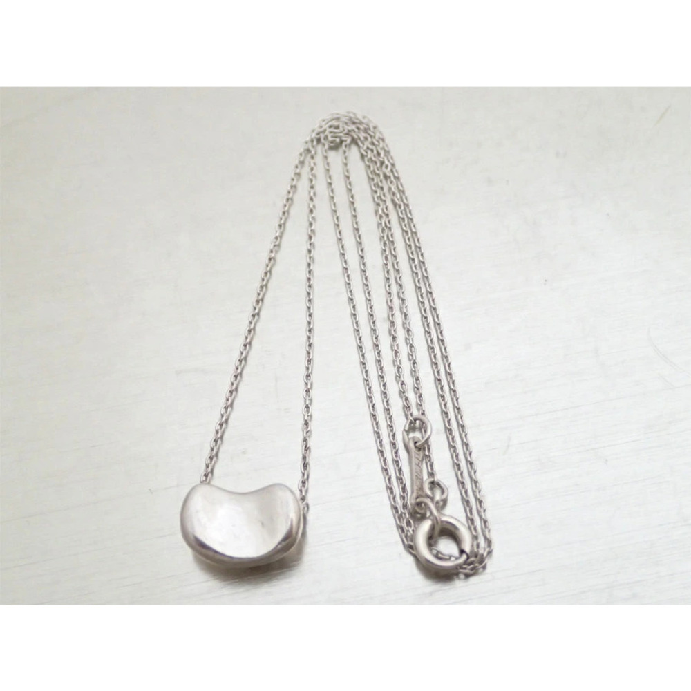 Tiffany Co Bean Necklace Sterling Silver